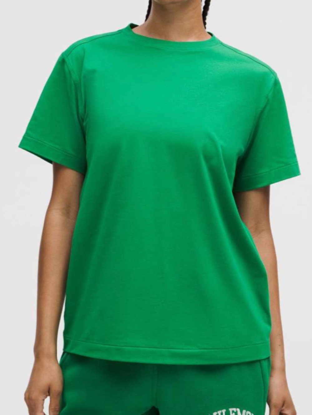 NWT Lululemon All Yours Organic Cotton Crewneck T-Shirt Raceway Green Size XS